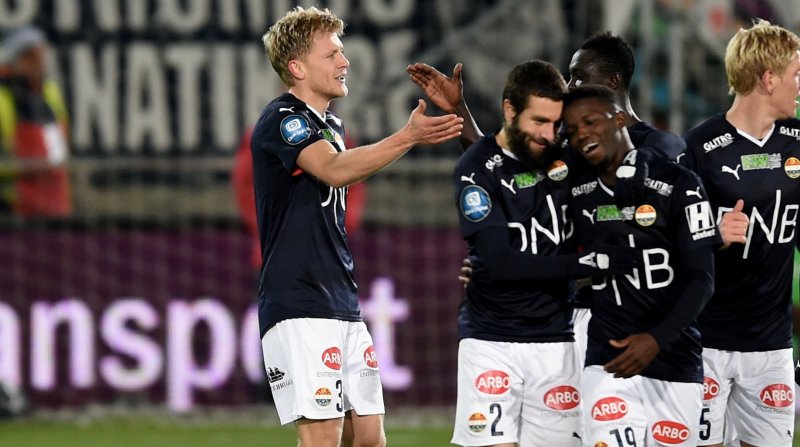 Jonathan Parr etter scoringen mot Rosenborg i 2016.