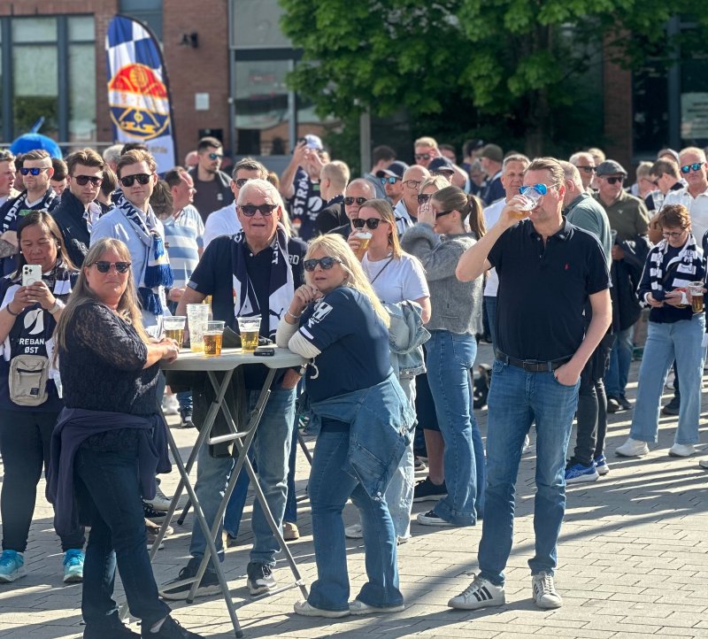 Det blir uteservering før kamp på lørdag
