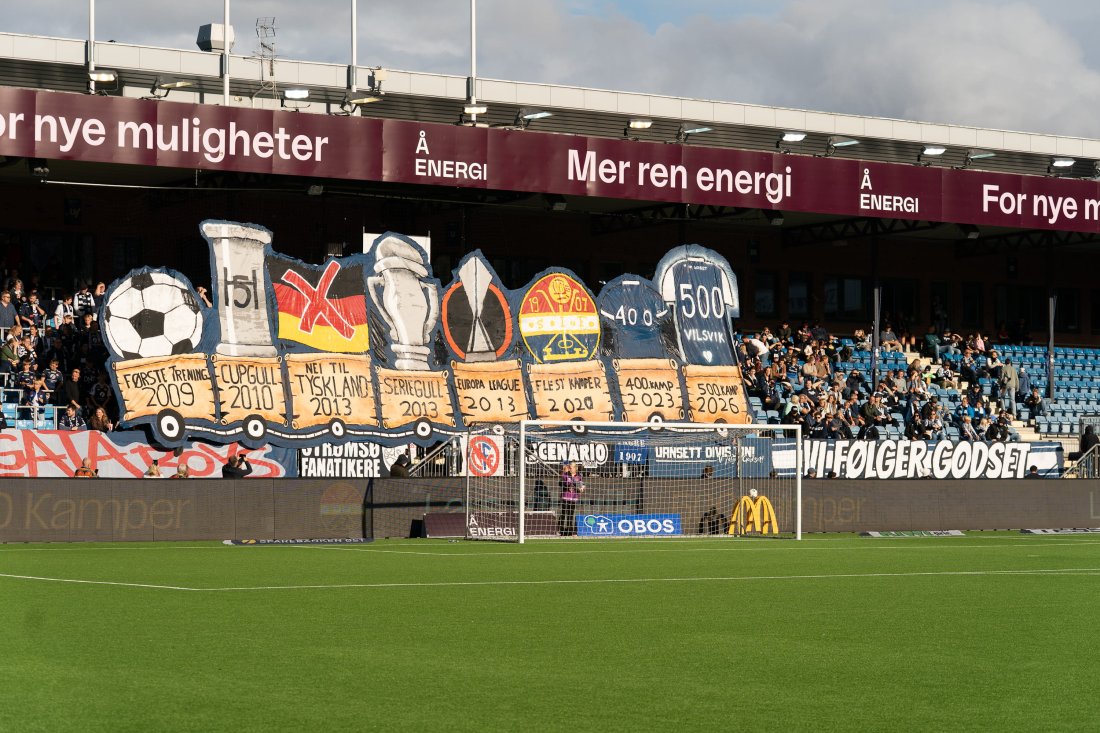 GodsetUnionens fantastiske tifo til ære for Lars Vilsvik.
