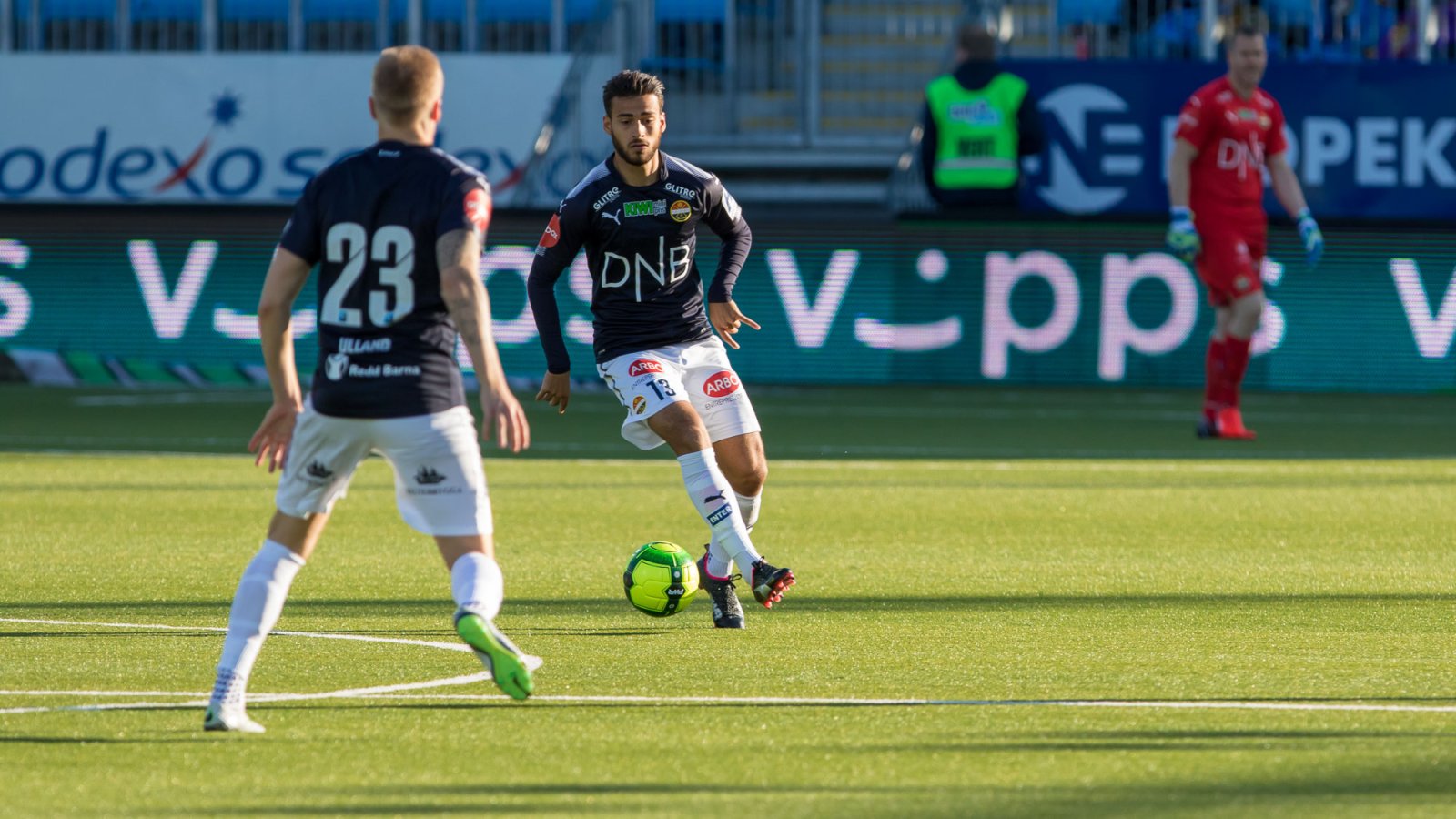 Christian Rubio Sivodedov fikk sin debut i Eliteserien mot Sarpsborg 08 i dag.