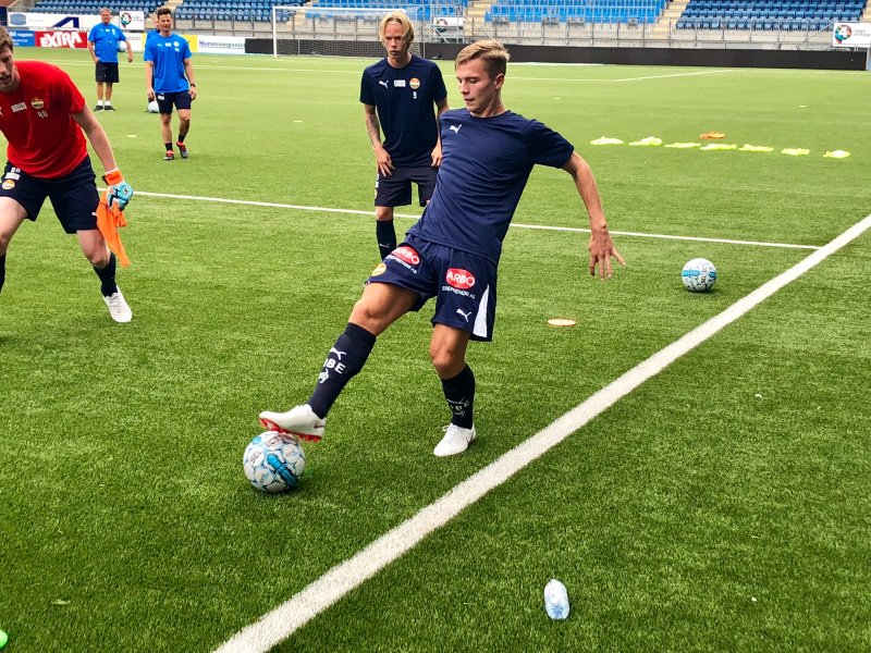 Johan Hove på Godset-trening.