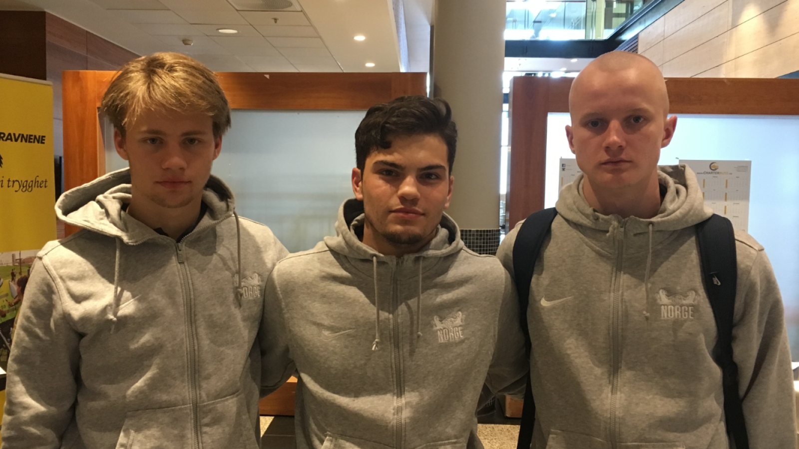 Magnus Lankhof Dahlby, Hasan Hüseyin Duman, Arnar Thor Gudjonsson. Norge G19.