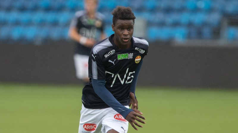 Mustapha Fofana scoret rekruttlagets mål mot Ørn Horten.