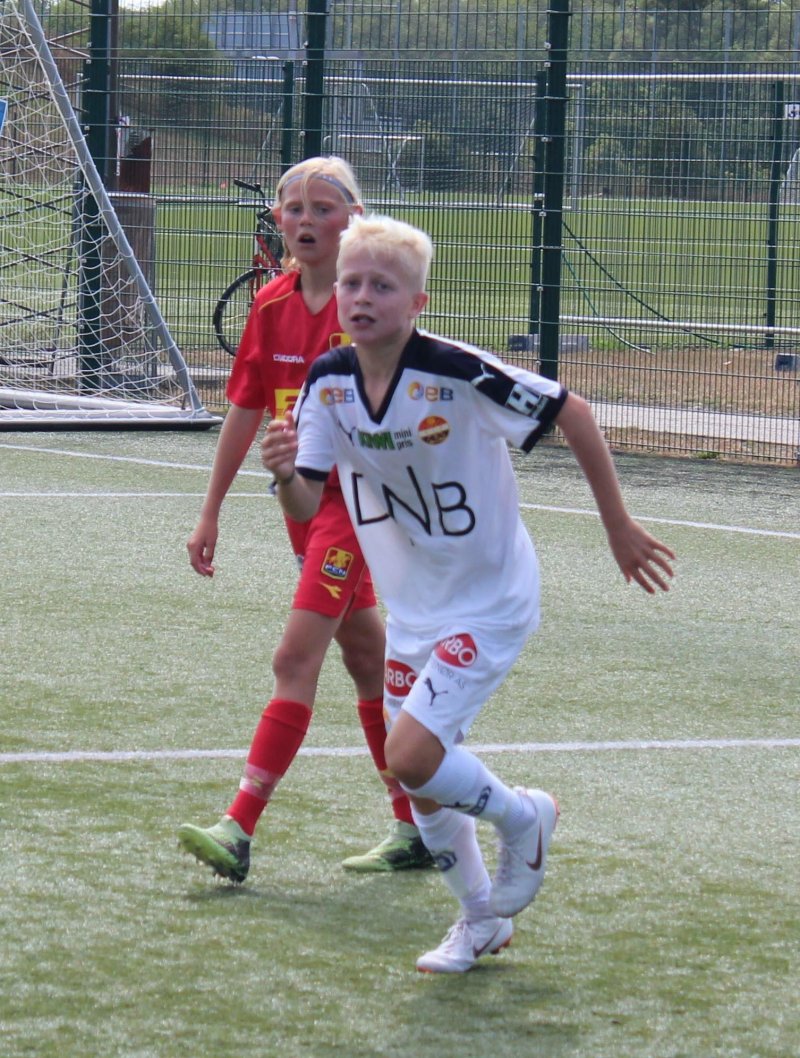 Unge lovende Sigurd Dystland mot FC Nordsjælland.
