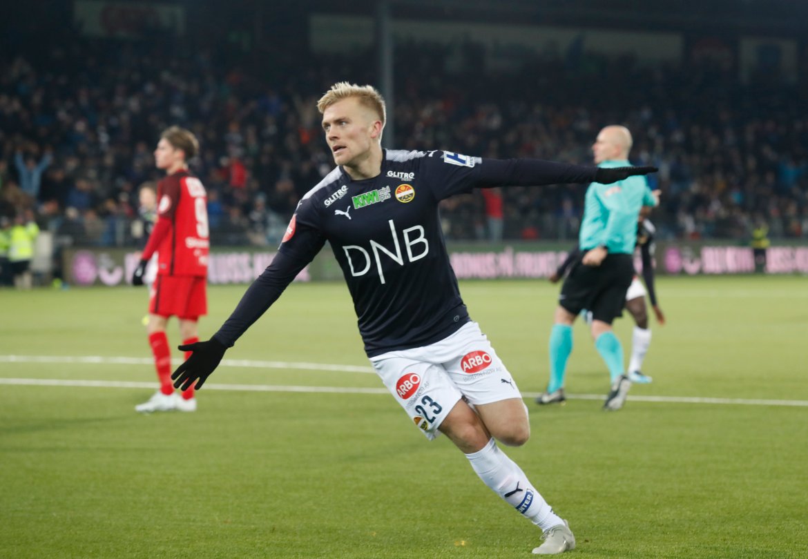 Eliteseriemål nummer 11: I sesongens siste hjemmekamp scoret han sitt ellevte eliteseriemål for sesongen i 2-1-seieren over Brann.